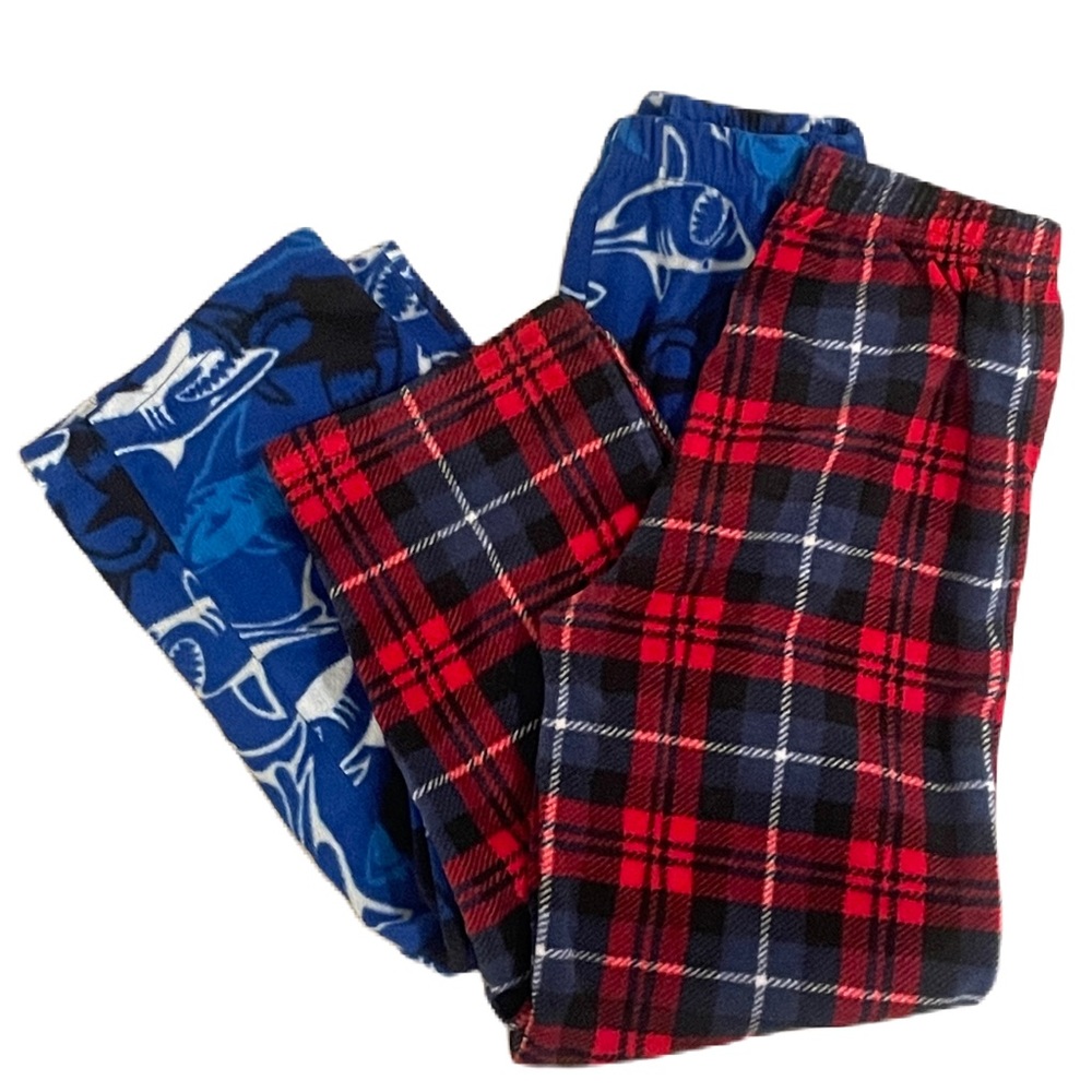 Red and Blue Pajama Bottoms Size 6/8